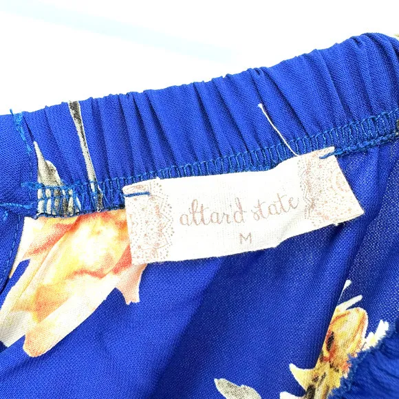 NWT‎ Altar'd State size medium blue floral dress - Image 5