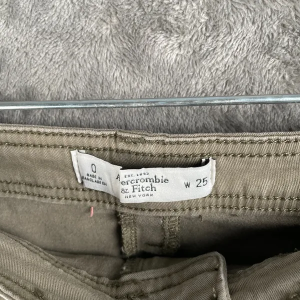 Abercrombie & Fitch Skinny Jeans Women’s 0 W25 Khaki Slim Cargo Gorpcore Utility - Image 3