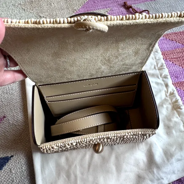 NWOT Cult Gaia Sybil Beaded Top Handle Bag Purse - Image 7