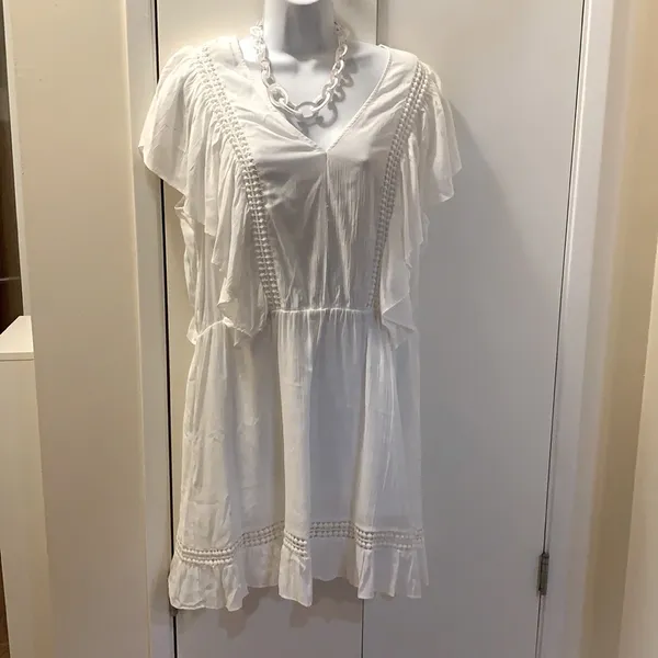 A New Day dress nwot white Victorian style XL - Image 5