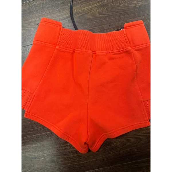 IVY PARK Beyoncé Fiery Red Logo Tape High Waist Sweat Shorts Size Small - Image 3