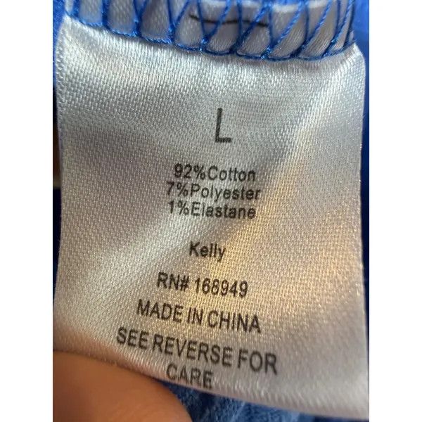 Altar'd State Kelly Tiered Tank Top Blue Smocked Ruffle Strap Size L - Image 5