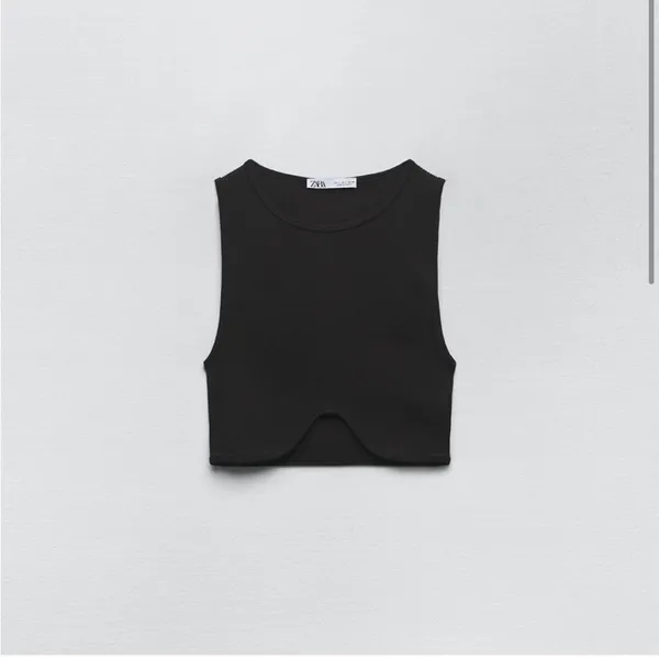 ZARA Black seamless crop top Size XS/S - Image 4