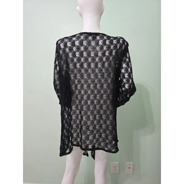 French Laundry Floral Boho Fairy Coquette Indie Whimsygoth VTG Cottagecore Wrap Kimono 14/16 - Image 2
