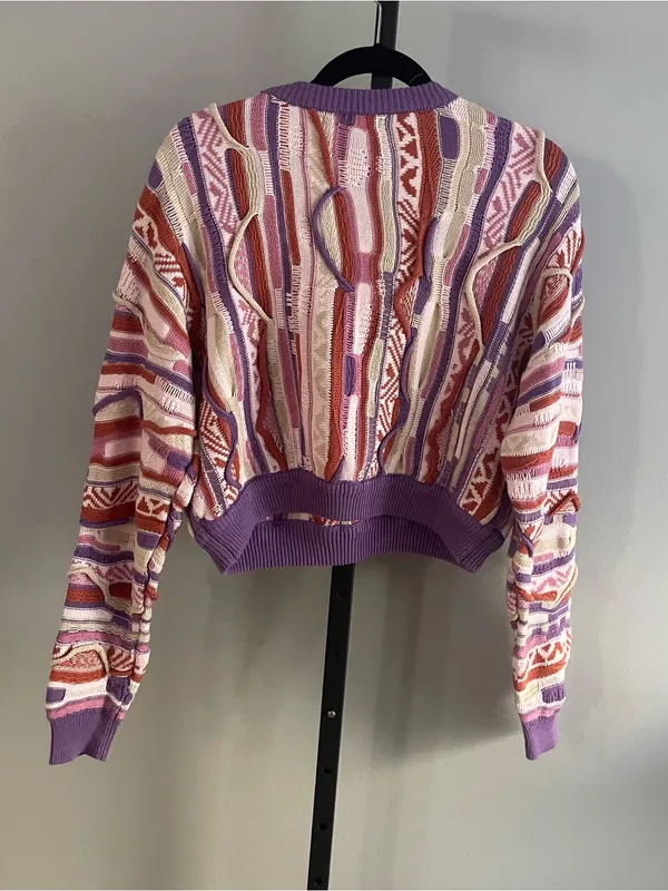 NWT Forever 21 Coogi Inspired Knit Crew Neck Sweater Size Medium - Image 2