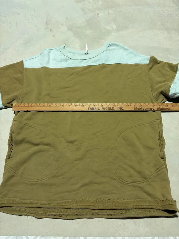 Free people jordan colorblock Two-Tone Olive & mint Pullover Sweater XS - Image 9