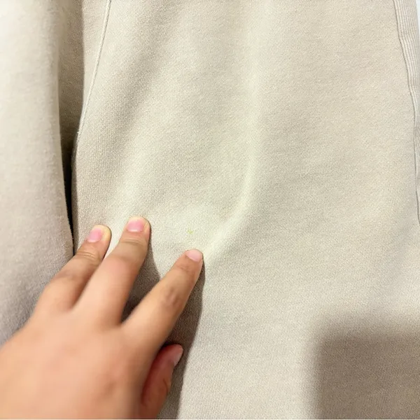 TNA Aritzia Cozy Fleece Boyfriend Sweatpants XS Tan Khaki Joggers - Image 10