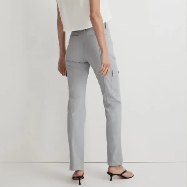 Madewell The Garment Dyed ‘90s Straight Cargo Pant Solstice Grey Blue Size 33 - Image 4