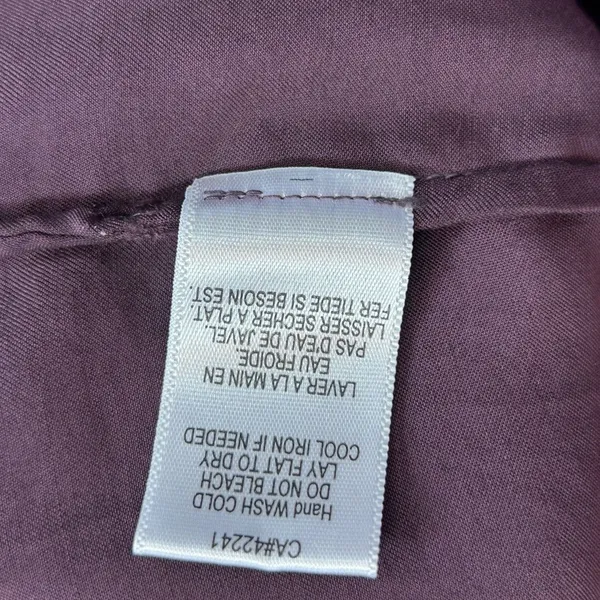 Young Fabulous & Broke Susan Blouse Small Plum Raisin Hidden Button Front NWOT - Image 14