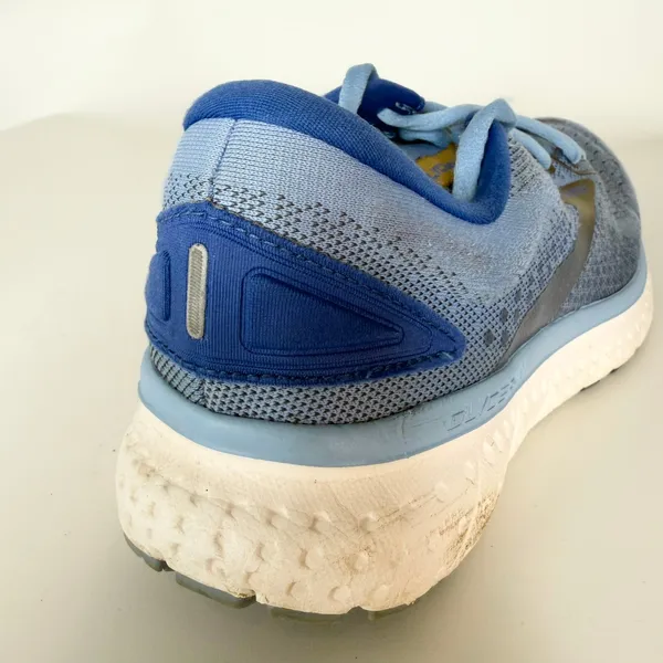 Brooks Glycerin 19 Running Sneakers Shoes Athletic Gym Blue Gold Women 8 - Image 10