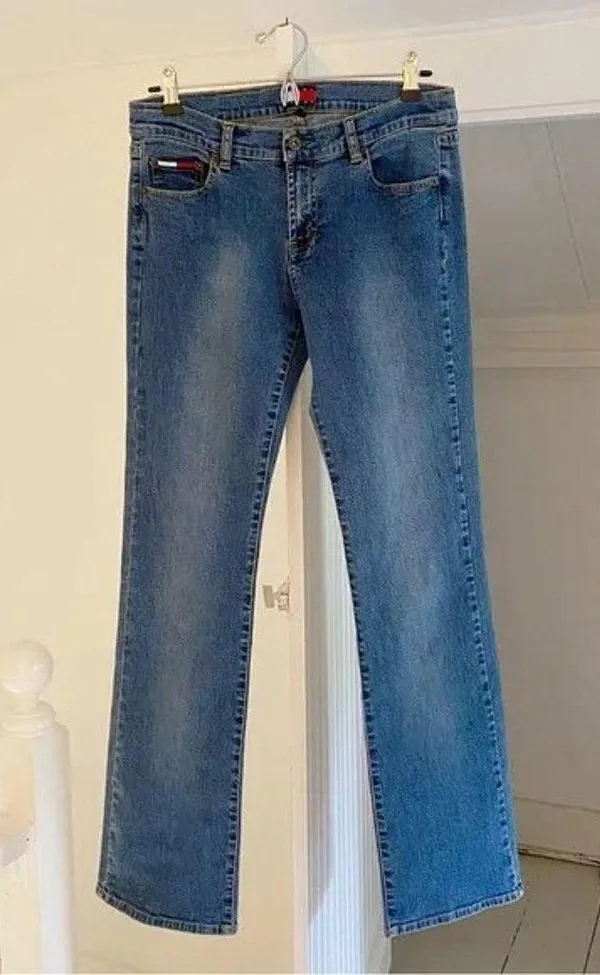 Tommy Hilfiger Tommy Jeans Vintage ‘02 Low Rise Straight Leg Jeans Size 9 - Image 4