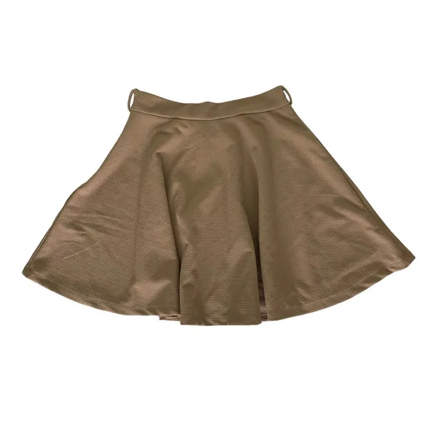 Princess‎ Polly Skirt 4 Tan Flare Pull On Y2K Trendy Preppy Cottagecore Retro - Image 2