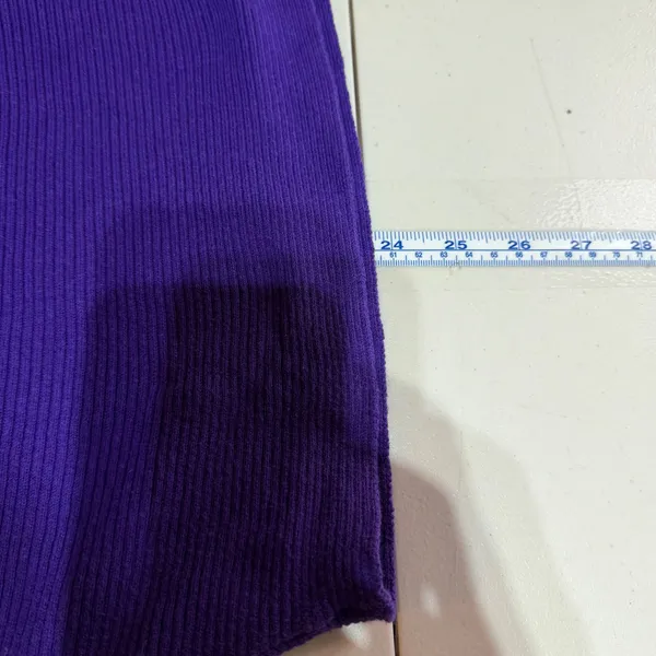 Lauren Ralph Lauren Sweater‎ Womens S Purple Batwing Ribbed Boatneck Minimalist - Image 10