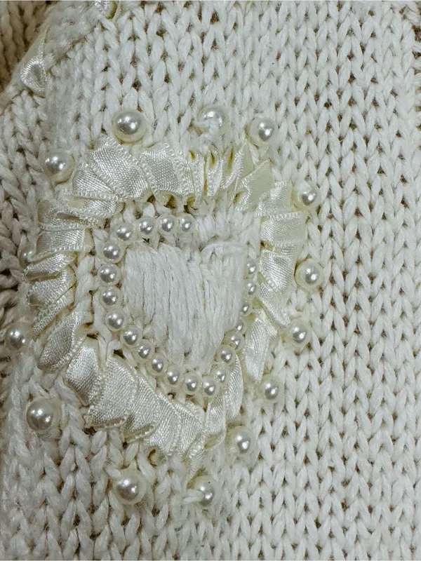 Cream Textured Button - Image 6