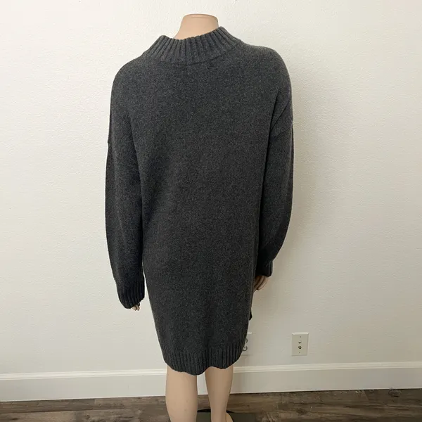 [BP.] Charcoal Gray Mock Neck Long Sleeve Sweater Dress NWT Size Large L - Image 4