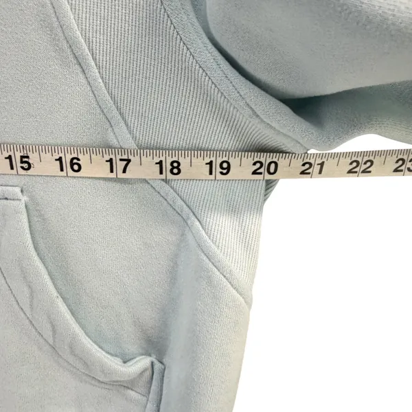 Lululemon Scuba Oversized Half-Zip Hoodie Womens XS-S Powder Blue Fleece Casual - Image 10