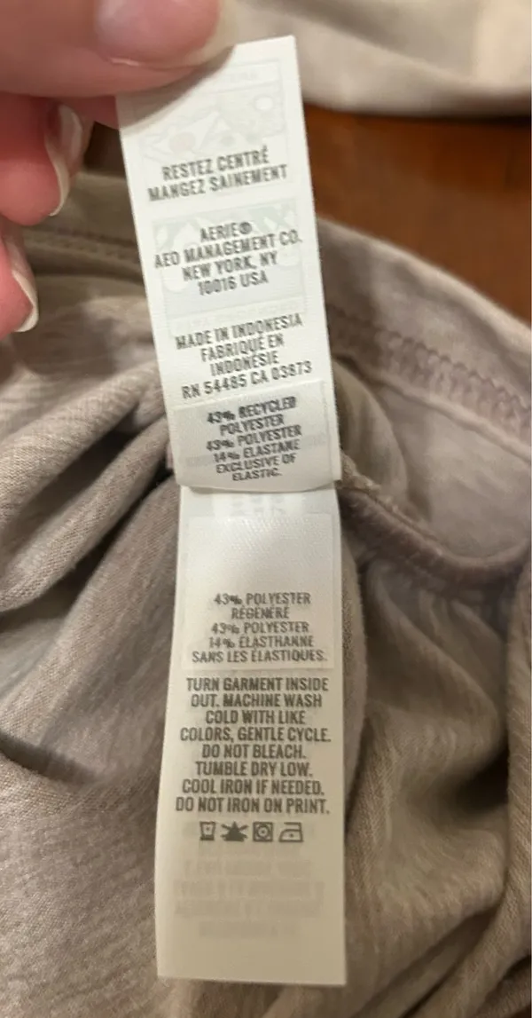 Aerie OFFLINE Ruched Cropped Long Sleeve with Thumbholes - Image 9
