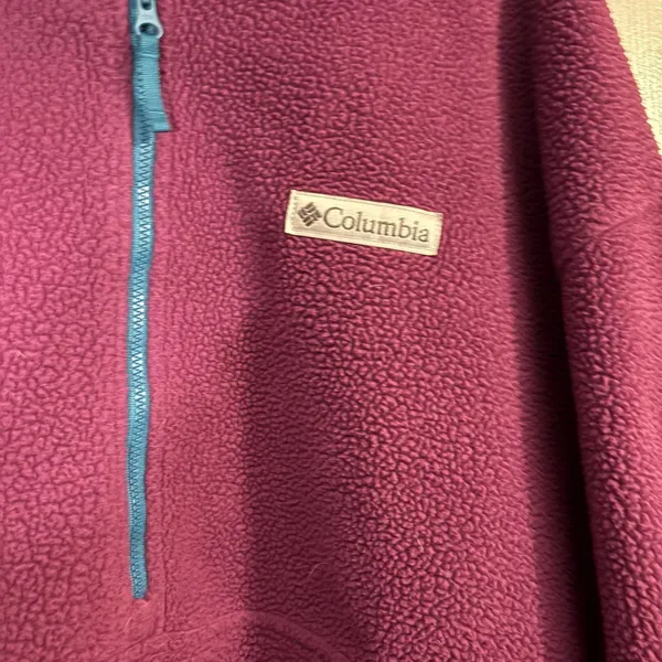 Columbia Women's Sequoia Grove Half Zip High Pile Fleece Pullover, Purple - Image 2