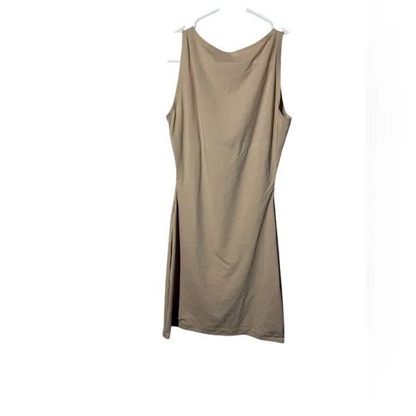 SPANX Sleeveless Tank Slip Shapewear Dress Beige With Bodysuit Size Medium - Image 2