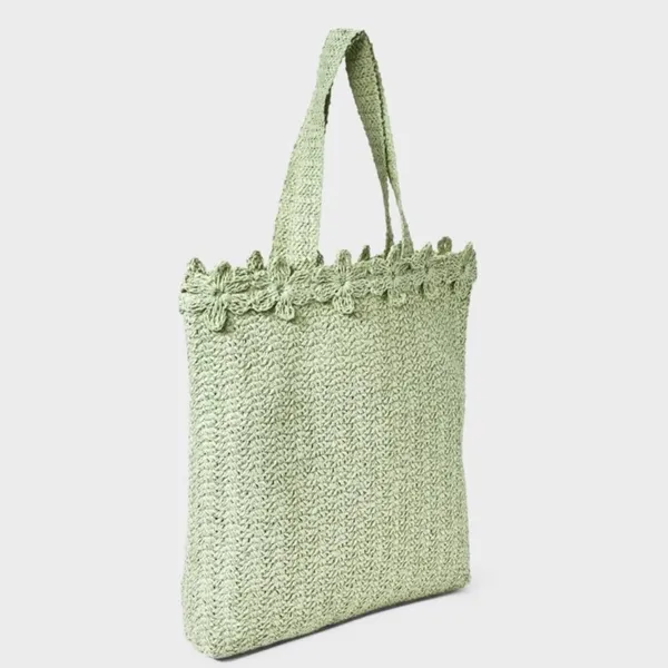 A New Day Green Floral Tote Bag‎ - Image 7