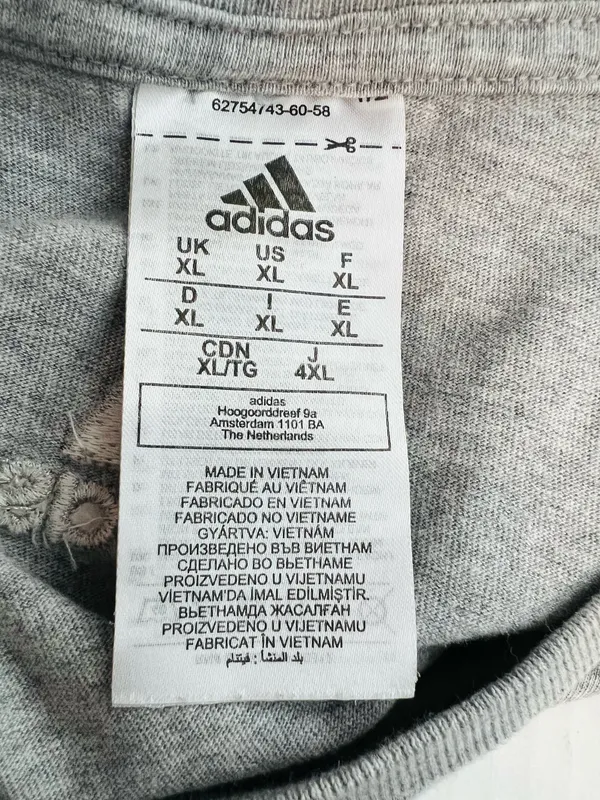 Adidas Men’s Gray Long Sleeve Tee Shirt - Image 5