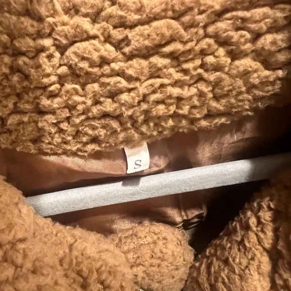 Zaful Brown Teddy Jacket - Image 3