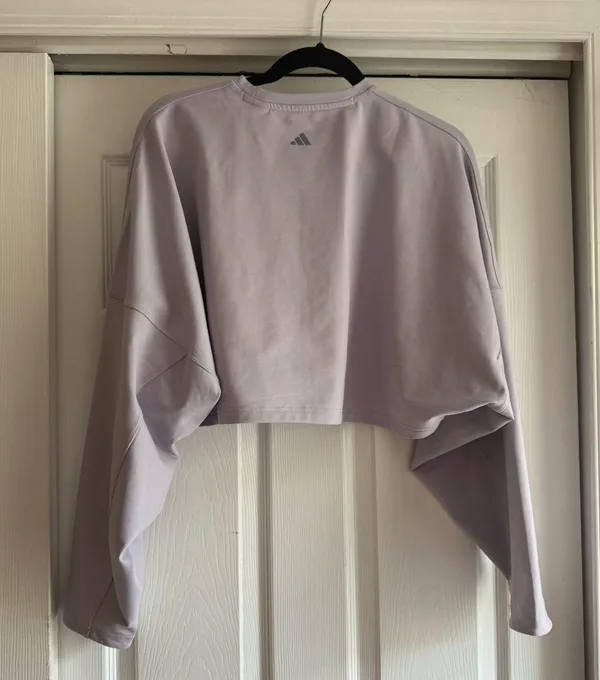 Adidas Training Yoga Studio Cropped Long Sleeve Top - Image 5