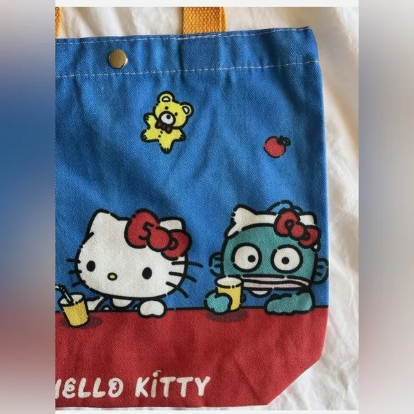Hello Kitty Tote Bag Sanrio Travel Groceries Purse Carry All Kawaii NWT - Image 5