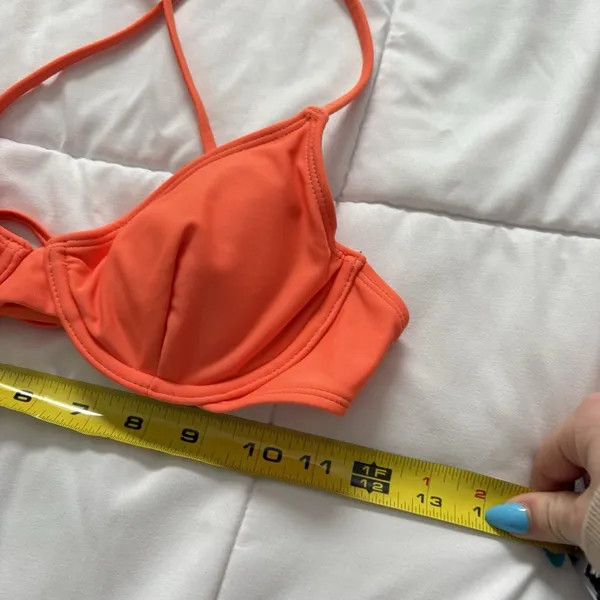 Salt + Cove Womens‎ Size XS Underwire Bikini Top Orange Padded Summer Beach - Image 2