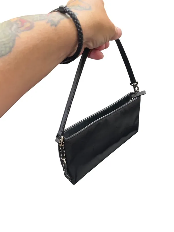 Coach Vintage Mercer Demi 7407 black nylon leather trim Y2K mini bag SKU 10424 - Image 10