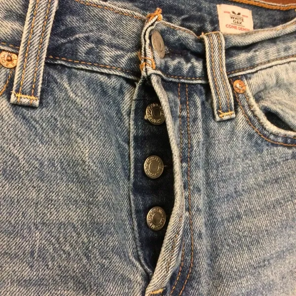 Levi’s made by white oak cone denim button fly ray hem 25 - Image 5