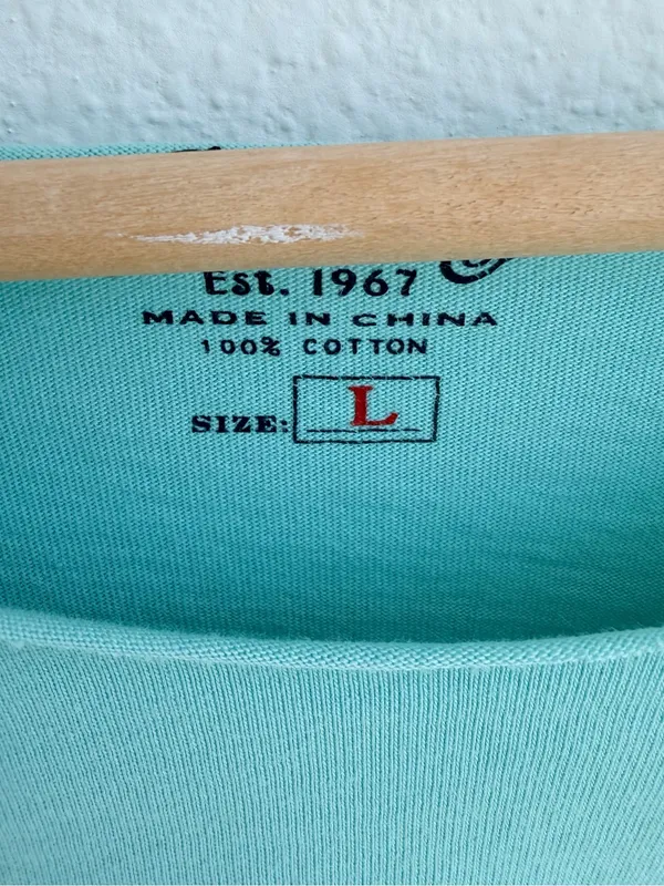 Polo Ralph Lauren Off The Shoulder Light Green Cropped Tee - Image 3