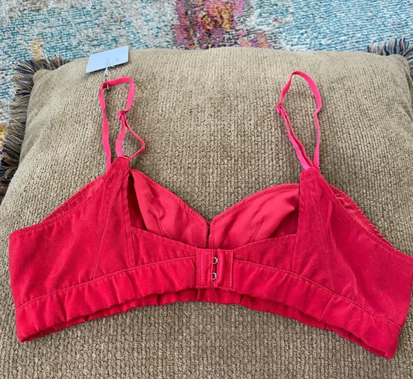 Free People Red Scarlette Bralette - Image 4