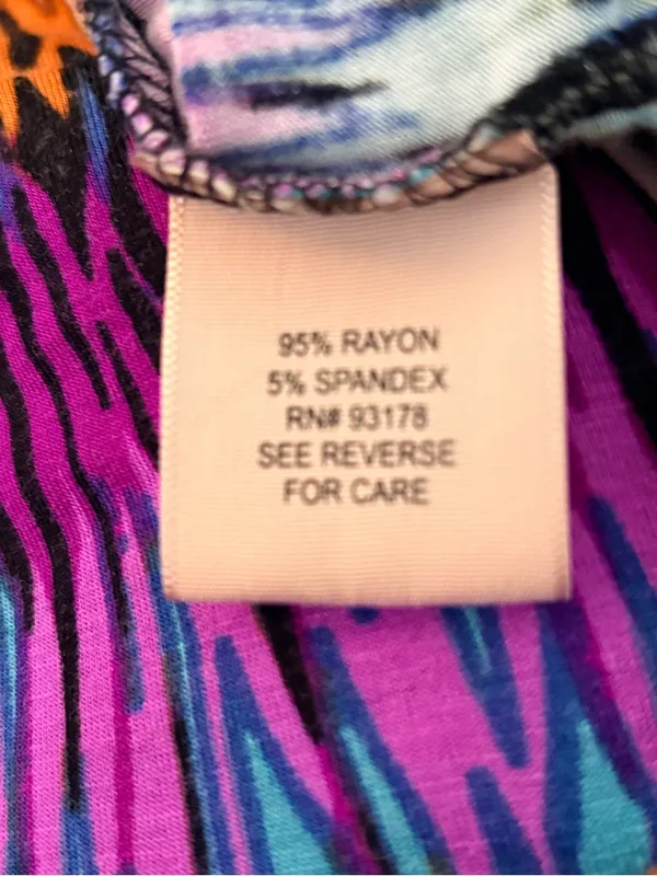 Philosophy Vibrant Multicolor Chevron-Print Bohemian Maxi Dress Small - Image 5
