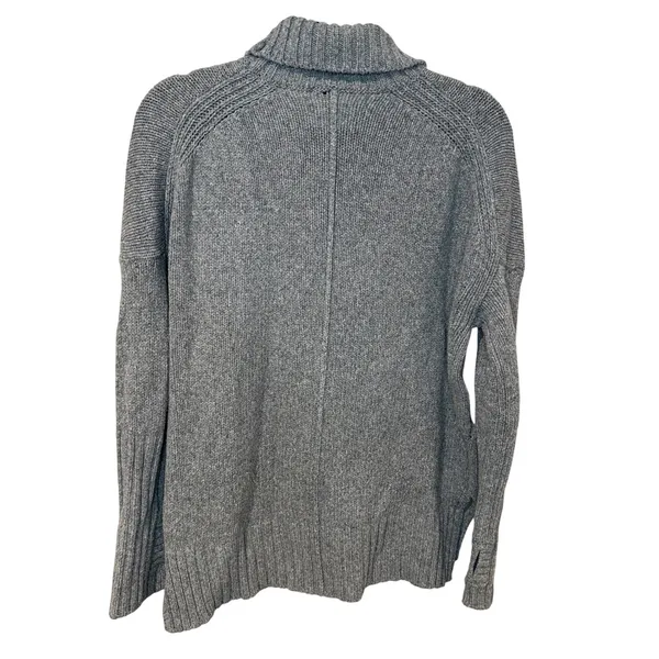 Zadig & Voltaire Alma Amour Grey Merino Wool Sequin Turtleneck Sweater Small - Image 4