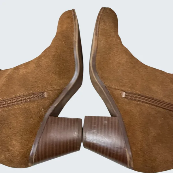 Sam Edelman Lynne Suede Ankle Boots Womens 7.5 Brown Boho Chic‎ Urban Casual - Image 5