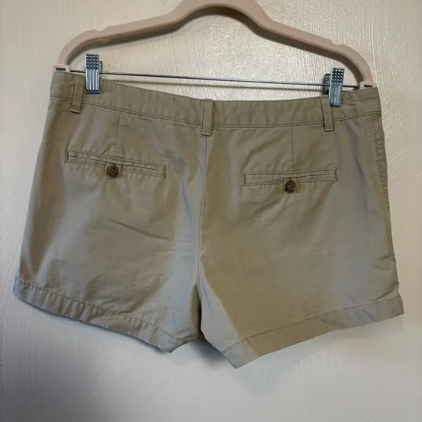 Gap Womens Shorts Chino Khaki‎ 100% Cotton Pockets Short Tan Size 8R - Image 5