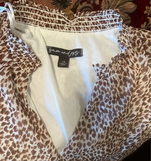 Leopard print midi dress Brown Size XS - Image 5