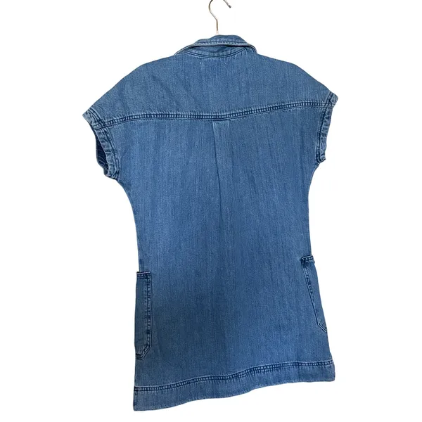 Lucky Brand Dolman Popover Denim Shirt Dress XS - Image 8