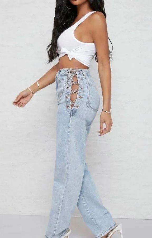 SheIn Waist Chain Jeans - Image 3