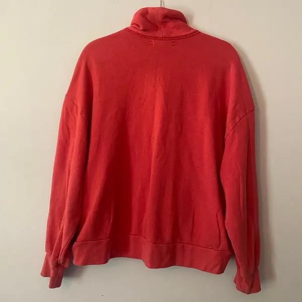 Xirena Pink Buttoned Pullover Kass Sweatshirt Loungewear Athleisure Women Medium - Image 6