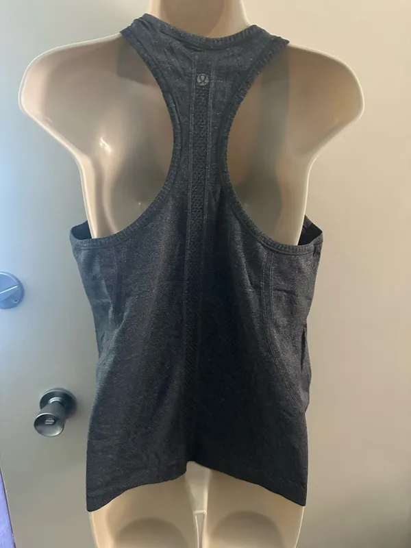 lululemon athletica Charcoal Gray Scoop Neck Racerback Tank - Image 2