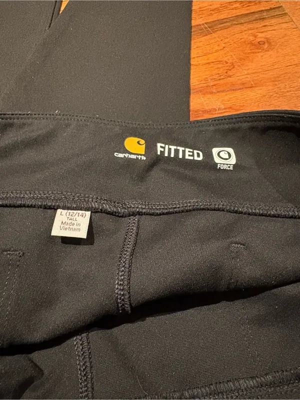Carhartt Black Cargo Force Fitted Work Pants with Utility Pocket SZ L - Image 2