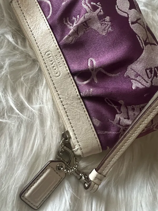 Coach Purple Wristlet - Image 4