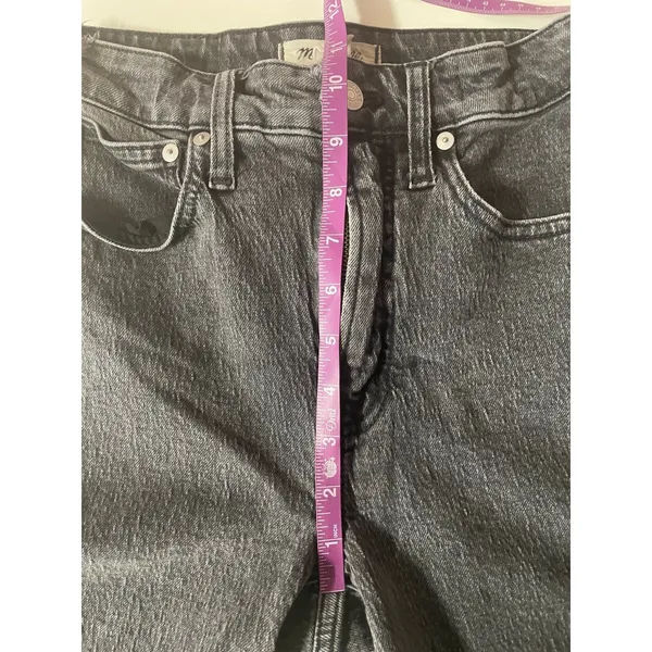 Madewell Black Wash Curvy Perfect Vintage Straight Jean Size 24 - Image 6