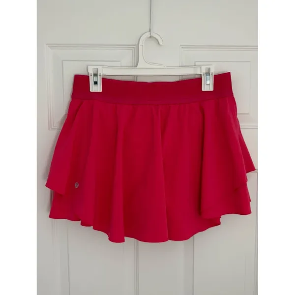 Lululemon Court Rival High-Rise Skirt Lip Gloss Pink Size 10 Golf Tennis Skirt - Image 7