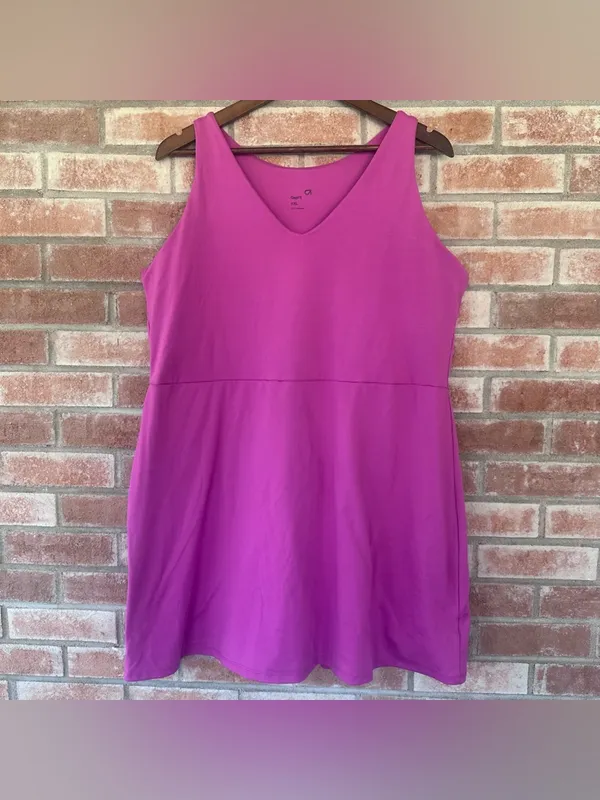 Gap Fit Dress With Shorts Athletic Women’s XXL Pink Athleisure Activewear Tennis - Image 2