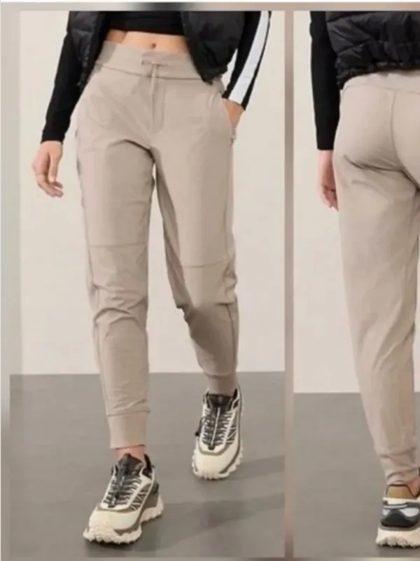 Athleta Headlands Hybrid Trek Joggers Pants Trousers Khaki Tan Size 6 - Image 2