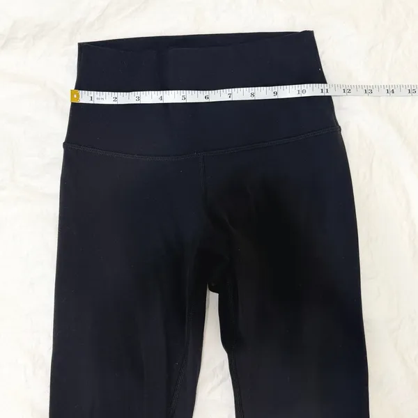Lululemon‎ Align Pant 28" Black Yoga Leggings LW5CTES Size 4- FLAWED - Image 9