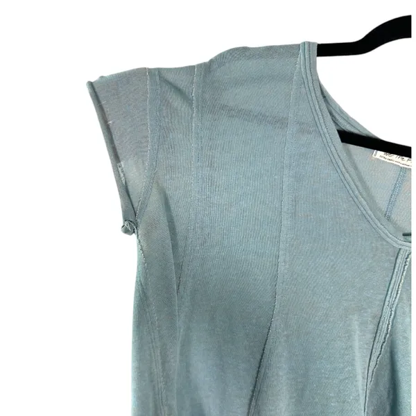 Free People We the Free Sammie V Neck Short Sleeve Flowy High Low Tee Shirt XS - Image 7